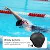 Unisex Silicone Swimming Cap with 3D Ear Protection, Keep Hair