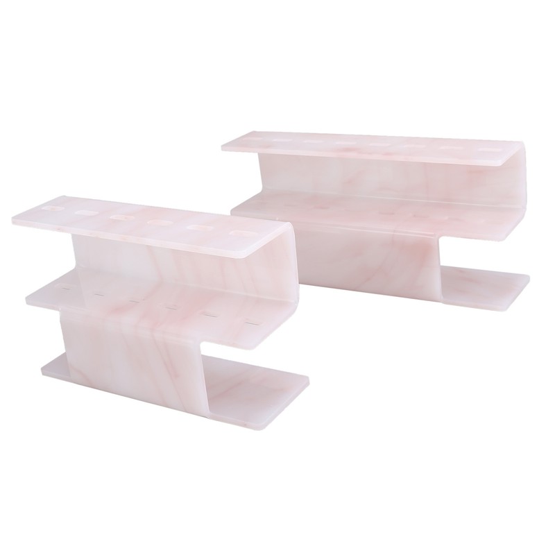 2Pcs Tweezers Organizer Rack 6 Holes and 8 Holes Plastic