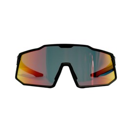 ActHose Polarized Sports Sunglasses for Men Women, UV Protection, Lightweight Goggles for Driving Fishing Cycling Running (Black frame and Red lens)