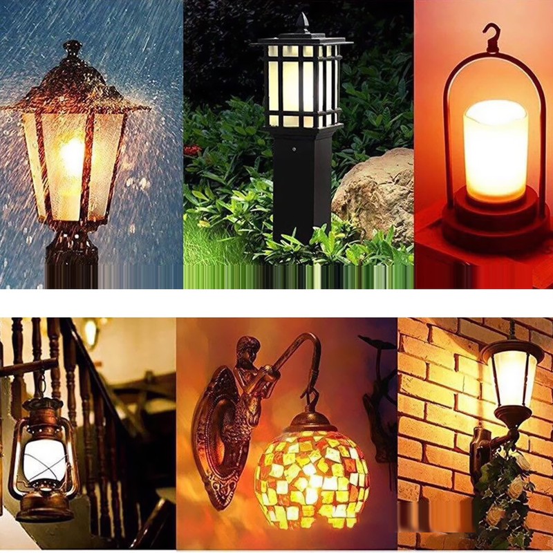 Tomshine LED Flame Flickering Effect Fire Light Bulb 3 Lighting