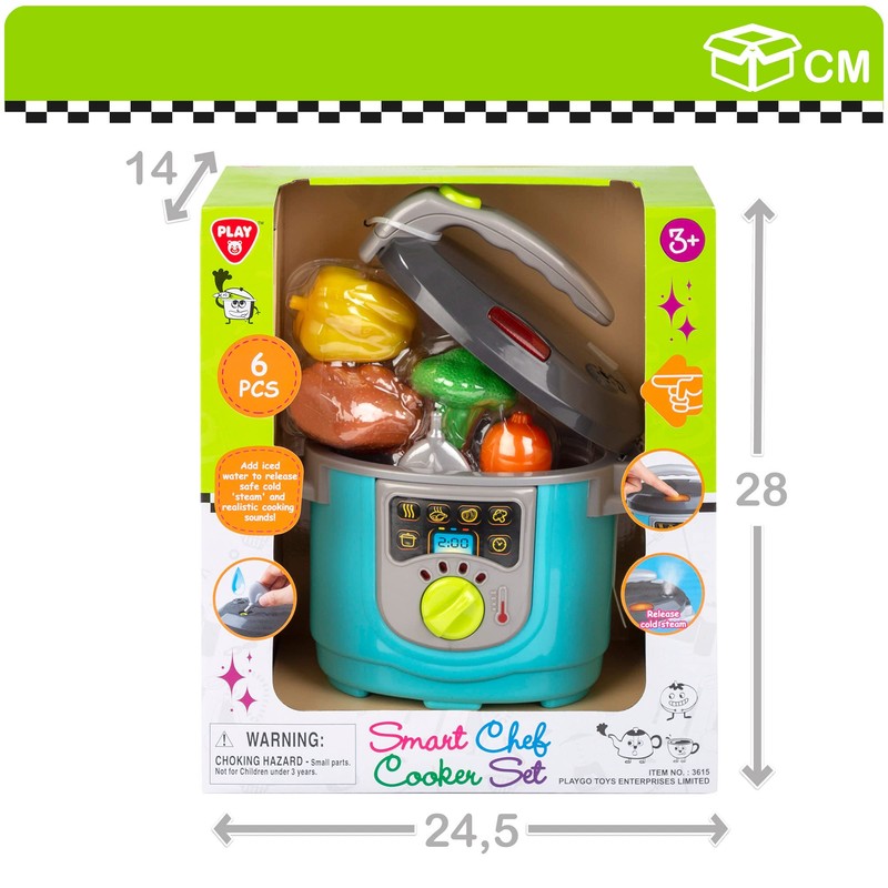 COLORBABY 46749 Electric Kitchen Robot with 6 pcs 3a+ (playgo)