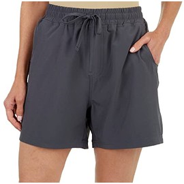 Royalty by YMI Royalty for Me Women's Resort Wear with Elastic Waist Shorts, Graphite, Medium Short