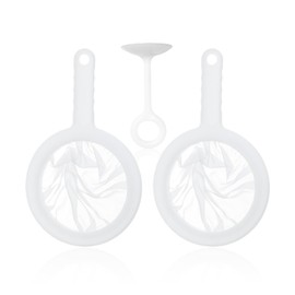 2 Pcs Strainer, 1 Pc Press Bar, Kitchen Strainer, Separator, Fine Mesh Strainer, Kitchen Supplies