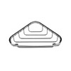 Croydex Stainless Steel Corner Soap Dish, 10 Year Rust Free