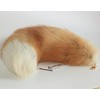 Fosrion Real Fox Tail Fur Hair Cat Bites Catching Hunting