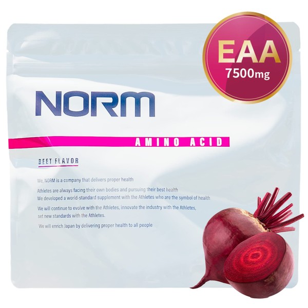 NORM ノーム EAA 7500mg BCAA 4000mg スーパーフード配合 15回分 プロフェッショナル仕様 人工甘味料不使用 国内製造 アミノ酸 サプリ パウダー