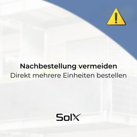 SolX Balcony Power Plant Bracket for Solar Panels [Pack of 1] - Adjustable and Durable - Made of Stainless Steel - for PV Systems - Made in EU