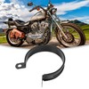 ACROPIX 3.5inch Universal Motorcycle Black Exhaust Band Joint Clamp Exhaust