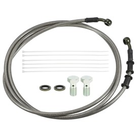 uxcell 1 Set 2.1m 6.89ft Motorcycle Hydraulic Brake or Clutch Line Hose Universal for Motorcycle Dirt Bike ATV Moped Scooter with Screws