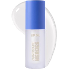 Handmade Heroes Aceite Labial Vegano Natural Con Escualano. Brillo Labial No Pegajoso. Brillo Labial Coreano Hidratante, Brillante Y Nutritivo - Super Glaze (Transparente).