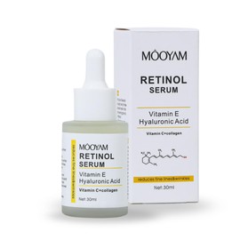 Serum con Retinol, Vitamina E y Ácido Hialurónico | Suero Nocturno para Apariencia de Líneas de Expresión y Textura Irregular | Hidratación Intensa | Skincare Coreano