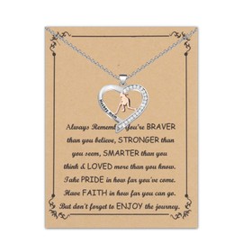 ENSIANTH Hockey Mom Necklace, Hockey Mom Gifts for Women, Hockey Lover, Gifts for Mom, Hockey Mom, Jewelry, Hockey Player, Gifts