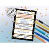 12 Invitation Cards with 12 Envelopes for 7th Children's Birthday