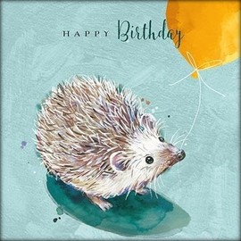 Hedgehog Hedge-Hugs Happy Birthday Greeting Card The Wildlife Range Cards