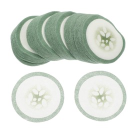Ipetboom 200pcs Cucumber Print Eye Care Pads Non Woven Eye Masks for Skincare Gentle Texture for Facial Treatments present for Family Friends