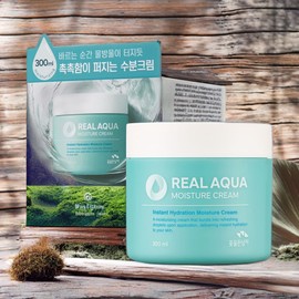 Man with Flowers Skin Irritation Relief Skin Soothing Real Aqua Moisturizing Cream 2 x 300ml / 꽃을든남자 피부자극완화 피부진정 리얼 아쿠아 수분크림 2개 300ml