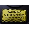 Yellow Tamper-EVIDENT Security Labels Warning Security Sealed DO NOT Remove