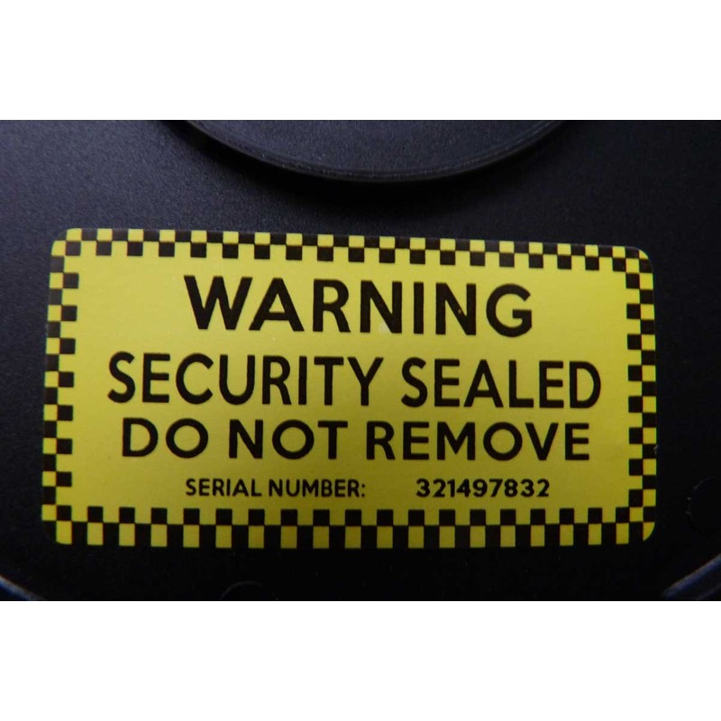 Yellow Tamper-EVIDENT Security Labels Warning Security Sealed DO NOT Remove