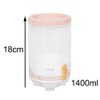 YöL Pack of 4 1400ml Stackable Dry Food Storage Canisters
