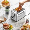 BUYDEEM BUYDEEM DT620 2-Slice Toaster, Extra Wide Slots, Retro Stainless