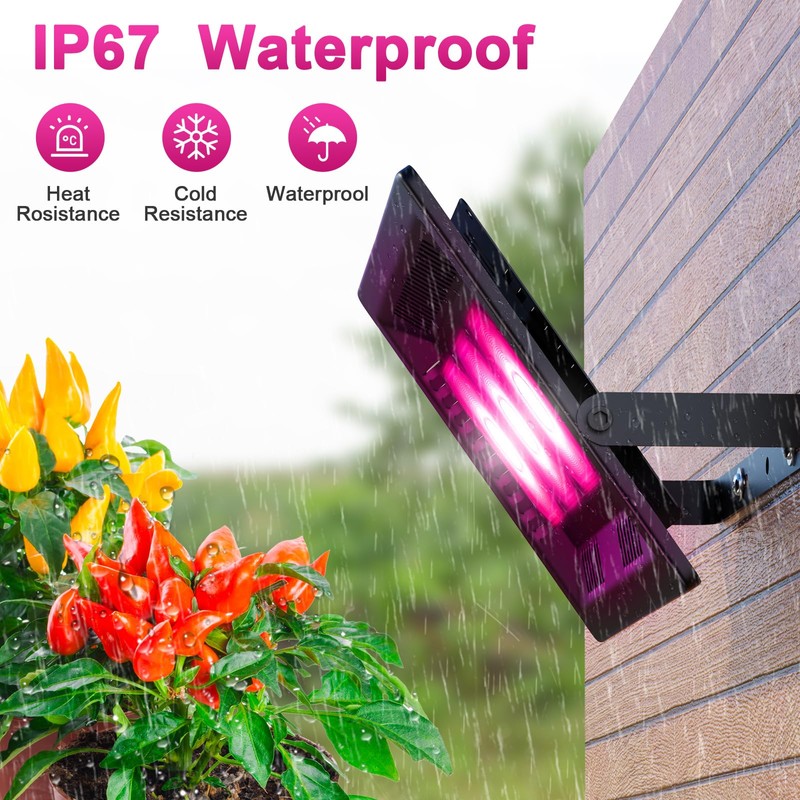 Vcycal Waterproof Plant Light, 450W Outdoor Grow Lights, Full Spectrum