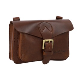 Gusti Antonio M. Saddle Bag Leather Handlebar Bag Anti-Theft Vintage Brown Leather