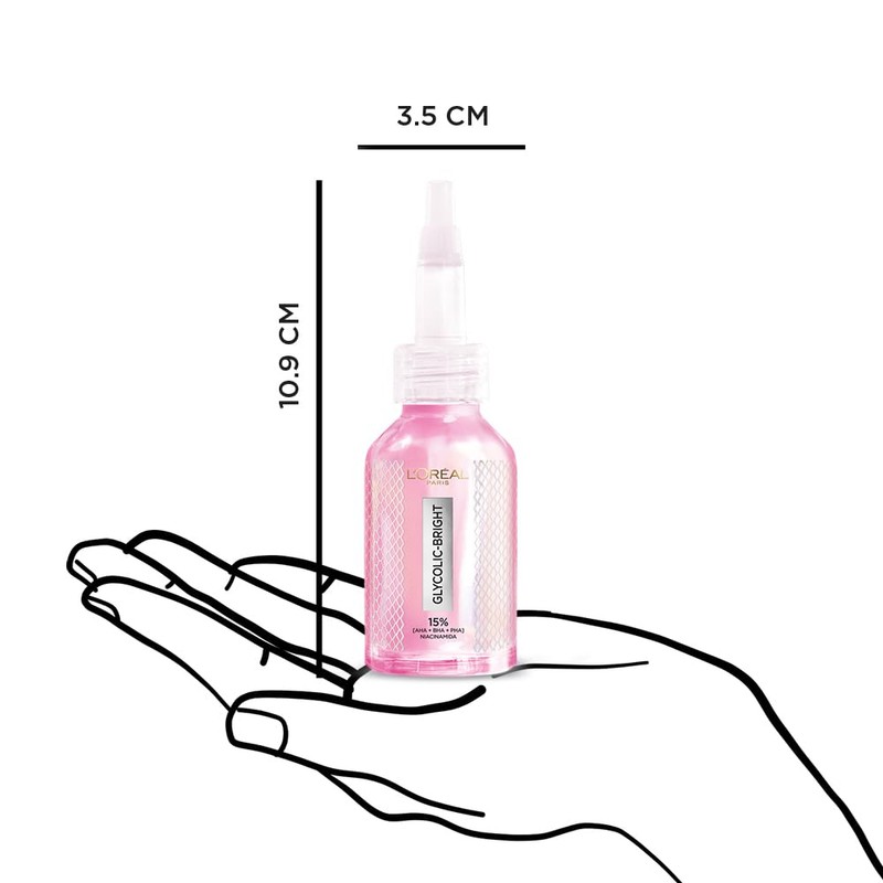 L'Oreal Paris Glycolic Bright Peeling Exfoliante Facial, Anti Manchas, 25