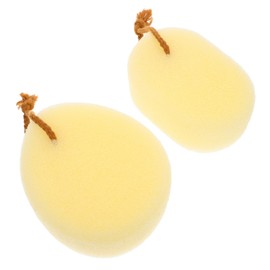 Healeved Bath Shower Scrubber Body Bath Sponge 2 Pcs Set Net Sponge for Shower Bath Gentle Skin Cleaning Scrubber