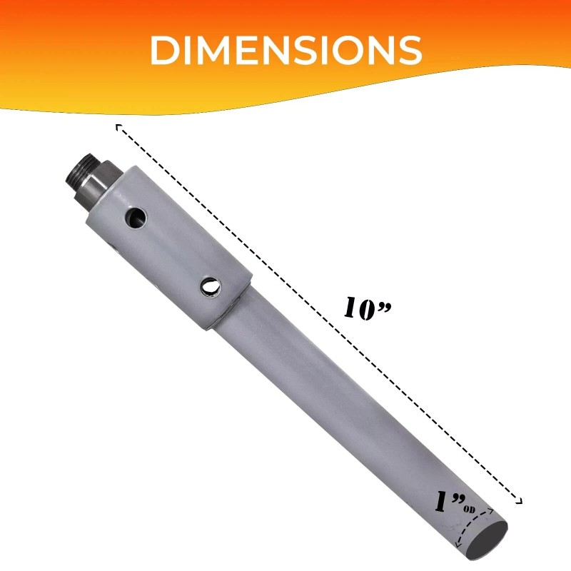 FEBTECH Propane Single Burner with Steel Braided Hose & Adjustable