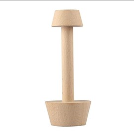 Tart Tamper - Molde de madera de doble cara para tarta de huevo, tarta y pastel, empujador de pasteles para cocina, fiesta, herramientas para hornear, pasteles, tartas y quiche, 1