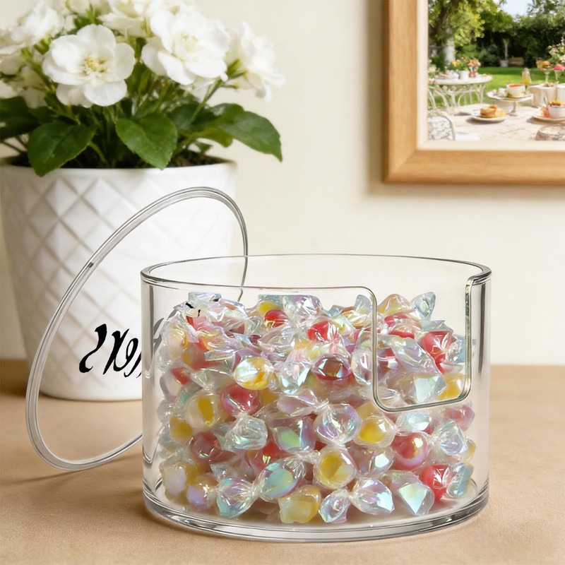 Acrylic Coffee Filter Holder with Lid, Reusable Coffee Filter Storage