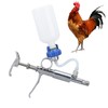 Adjustable Continuous Injection Syringe - Stainless Steel/Plastic Animal Syringe -