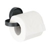 Static-Loc® Plus Pavia Toilet Roll Holder Black No Drilling Required