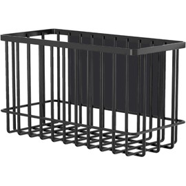 NFASHIONSO Magnetic Refrigerator Storage Basket,Metal Condiment Shelf Rack for Kitchen Organization and Storage
