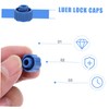 VILLFUL 3sets Plastic Tip Caps Luer Lock Caps for Dispensing