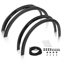 PIT66 Wheel Arch Molding Fender Flare Kit Compatible with Subaru Outback 2015-2019 E201SAL000, 037815, 037815LR, 037815RR Black ABS