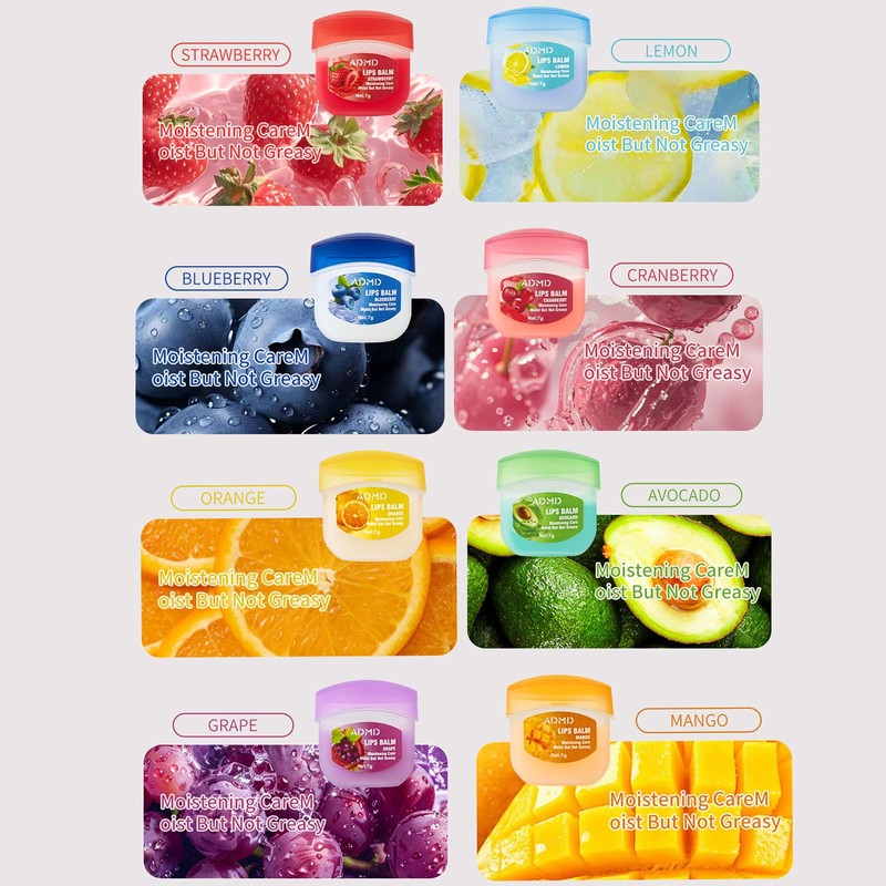 Lip Balm Set-Lip Balm Multipack, Deep Moisturizing Lip Mask Lip