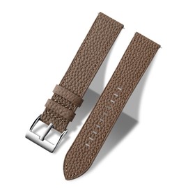 MUENShop Extra Long XXL Strap Genuine Leather Litchi Quick Release 20mm 22mm Large Size Compatible with Most Smartwatches Band