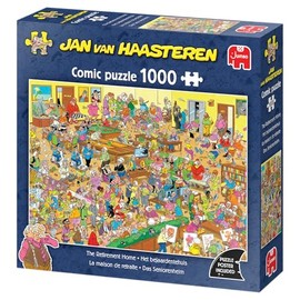 Jan Van Haasteren - JVH - The Nursing Home - The Retirement Home - Jigsaw Puzzle for Adults - Funny - Cardboard 100% Recycled - 1000 Pieces Jumbo