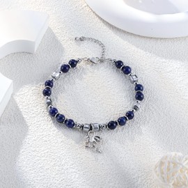 Fullrainbow Dragon Bracelet，Dragon，Dragon Stuff，Dragon Charm，Dragons，Dragon Gifts，Dragon Gifts for Women，Dragon Jewelry for Women (Blue Dragon Bracelet)