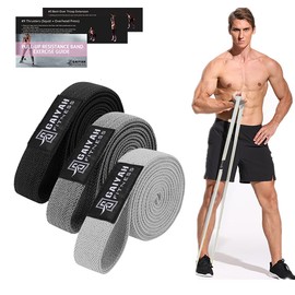 GAIYAH FITNESS Resistance Bands Long - Full Body Resistance Bands Set Body Bands for Working Out Large Loop Resistance Bands for Full Body Workout, Pull Up Assistance,Weight Training Set of 3