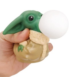 Baby Y-oda Spit Bubbles Squeeze Toys for Kids Anti-Anxiety Stress Relief Toys Baby Joda Pop It Fidget Toys Bebe Yo-da Gifts for Kids and Adults