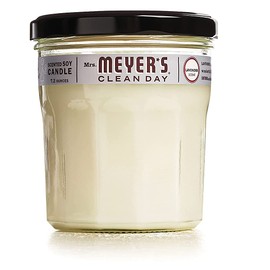 MRS. MEYER'S CLEAN DAY Scented Soy Aromatherapy Candle, 35 Hour Burn Time, Made with Soy Wax, Lavender, 7.2 oz