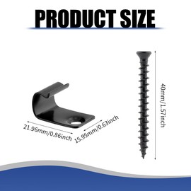 100 Pack Hidden Fasteners & Deck Starter Clips with Decking Screws Set, 50PC Decking Clips with 50PC Deck Screws and Star Drive Bit, Deck Starter Clips for Composite Deck Boards