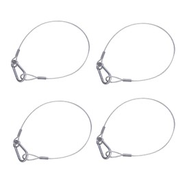 DFsucces Security Wire, Fixing Wire, Cable, Fall Prevention, Load Capacity: 88.2 lbs (40 kg), For Stage Lighting, Display Hanging, Set of 4 (1.5 m Length)