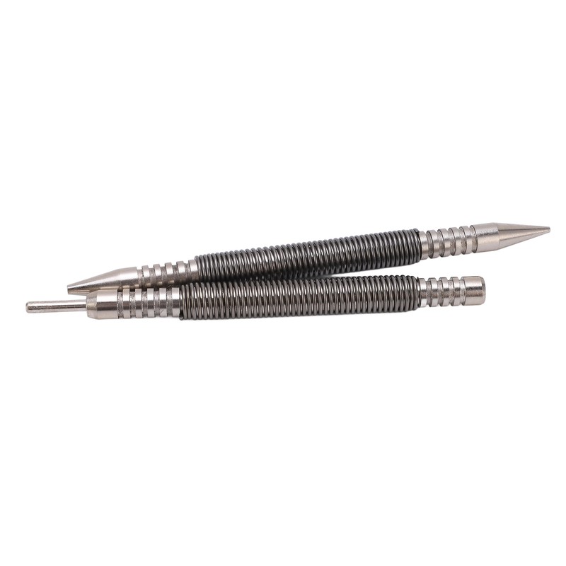 2pcs Hinge Pin Punch Set Spring Loaded Design Carbon Steel