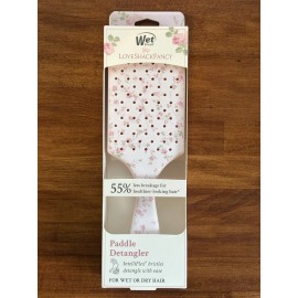 The Wet Brush LoveShackFancy x Wet Brush Paddle Detangler Hair Brush English Ivy Pink IN HAND