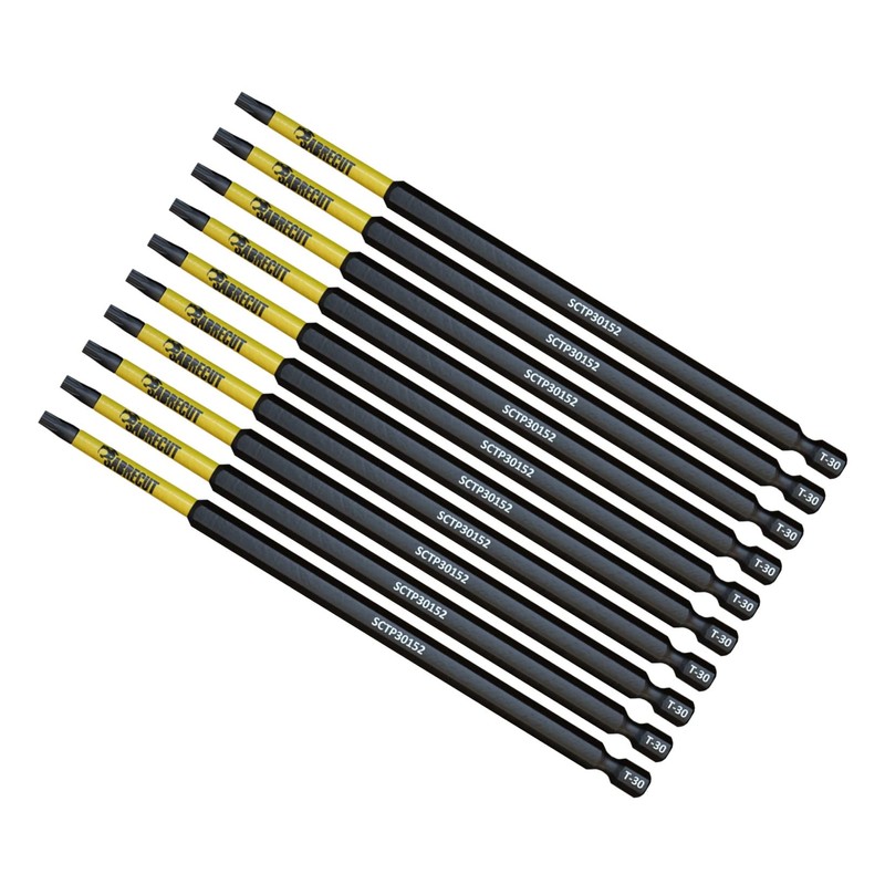 10 x SabreCut SCTP30152_10 152mm T30 TX30 Torx Tamper Proof