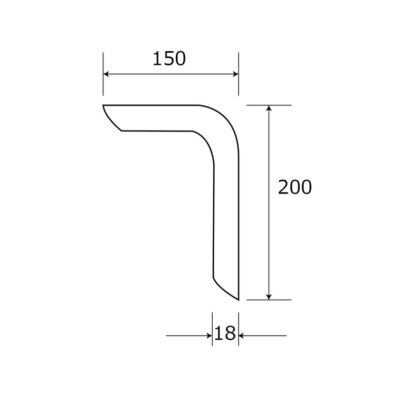 和気産業(Waki Sangyo) ウッディ棚受 2本入 150×200mm TK-041