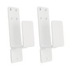 2PCS Door Barricade Brackets Open Bar Holder Carbon Steel Easy